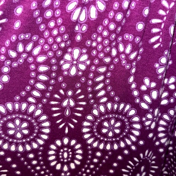 Soma Soft Jersey Tiered Hem Sleeveless Maxi Dress Serenata Eyelet Henna Plum - Picture 12 of 16